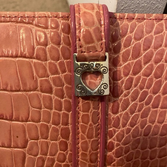 Brighton Pink Leather Crocodile Embossed Medium Sized Wallet - Picture 5 of 5